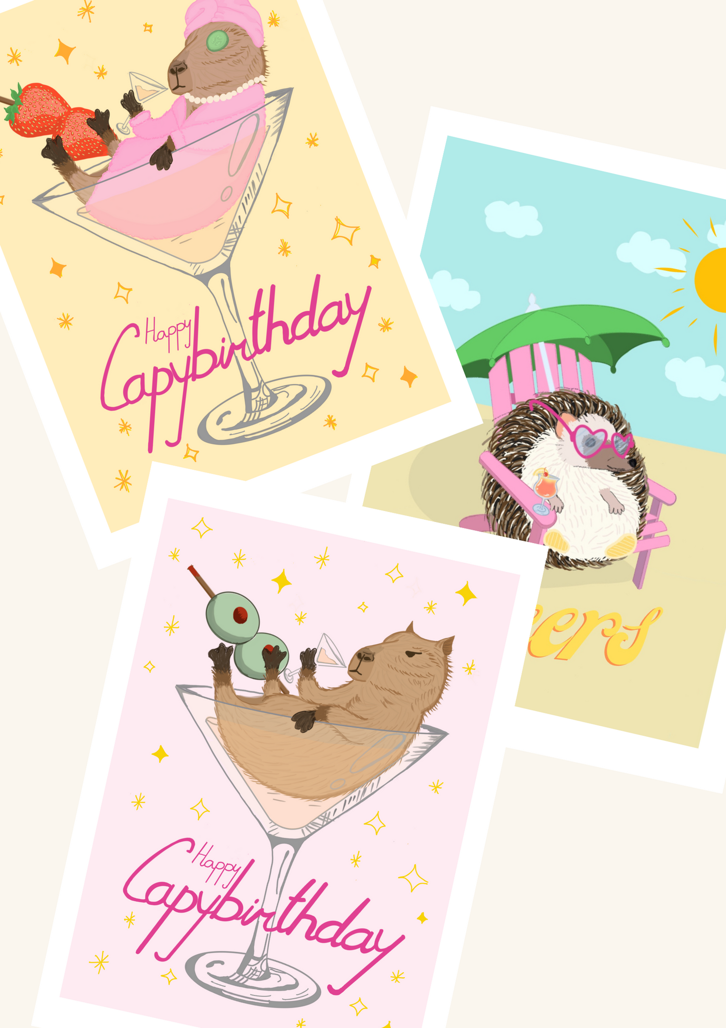 Card Set: 3 A6 cards